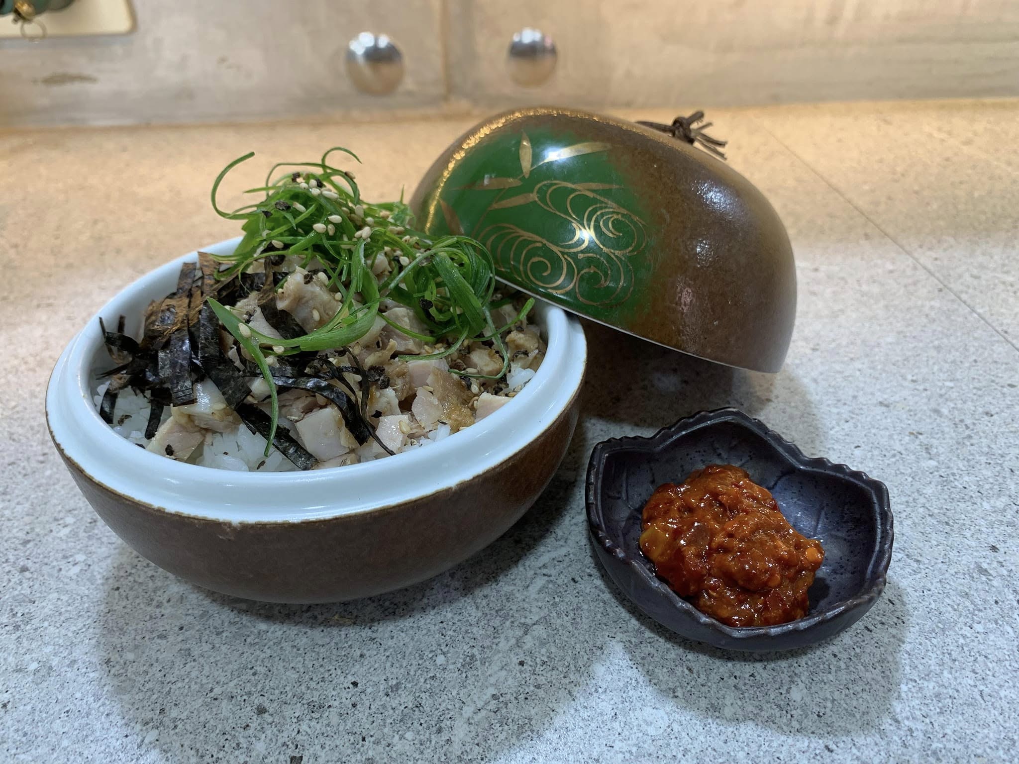 A plated dish at Daitoku Ramen