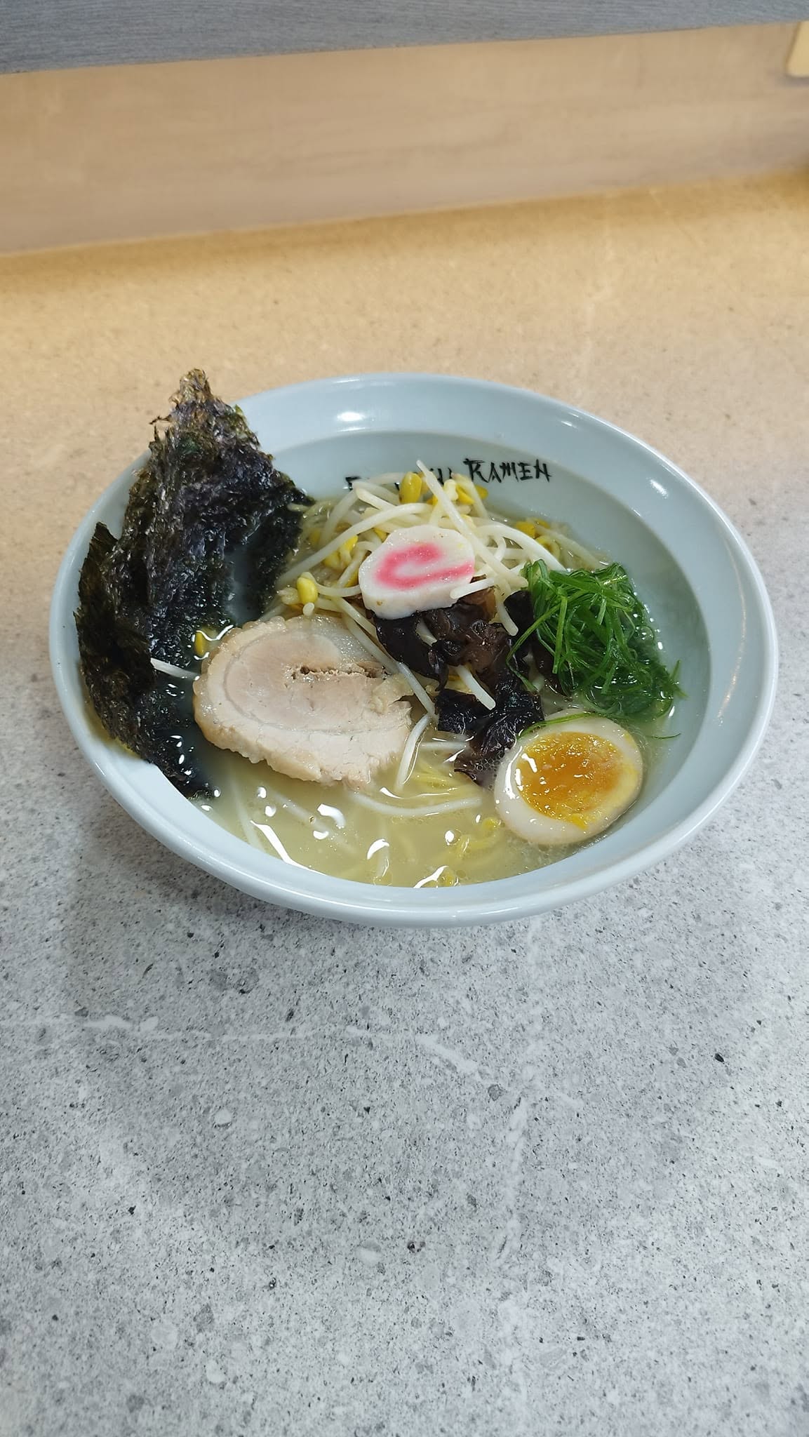A ramen bowl at Daitoku Ramen