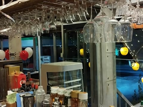 Inside Daitoku Ramen, wine glass bar, Angeles City