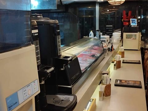 Inside Daitoku Ramen, sushi counter, Angeles City