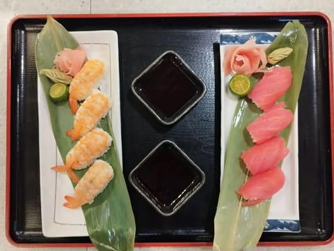 Ebi Tuna Nigiri Platter at Daitoku Ramen in Angeles City