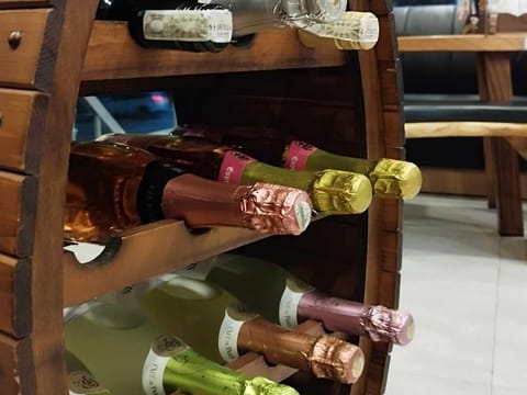 Inside Daitoku Ramen, wine barrel rack, Angeles City