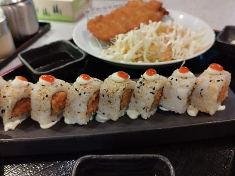 Chicken Katsu With Maki Set at Daitoku Ramen in Angeles City
