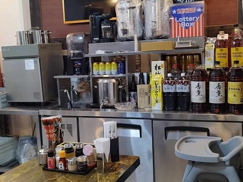 Inside Daitoku Ramen, service counter, Angeles City