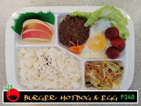 Burger, Hotdog And Egg